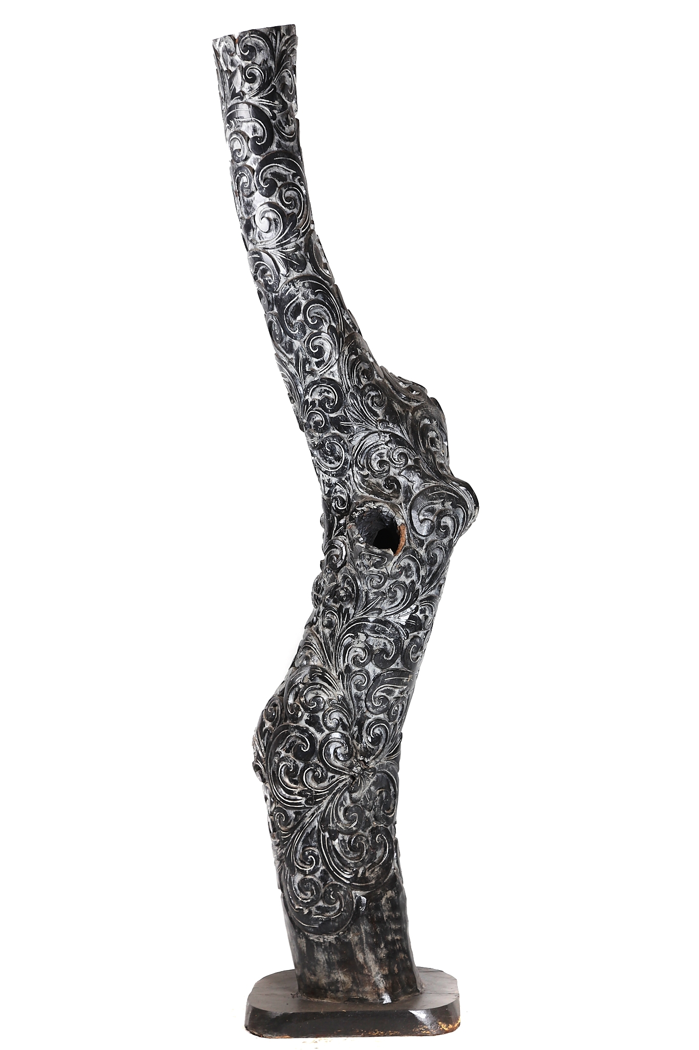 Natural Carved Tree Sculpture for Indoor Setting
