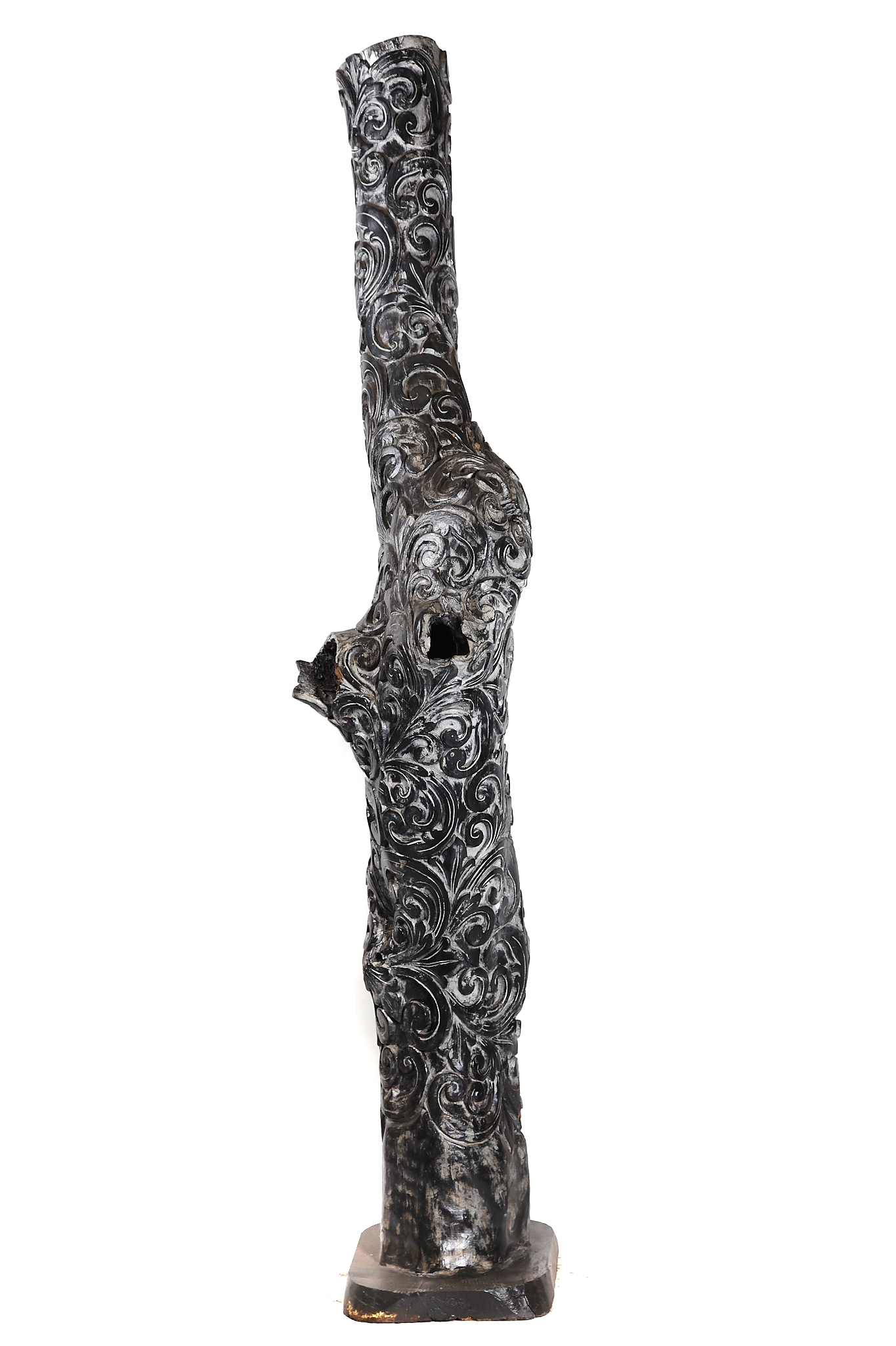 Natural Carved Tree Sculpture for Indoor Setting