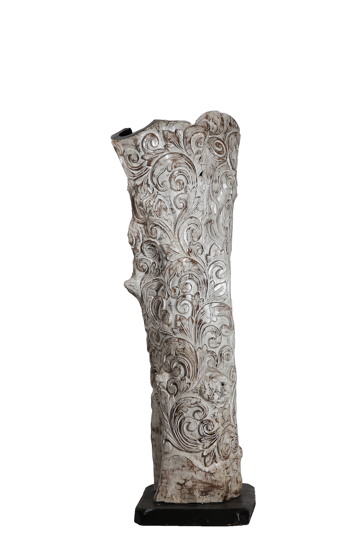 Natural Carved Tree Sculpture for Indoor Setting