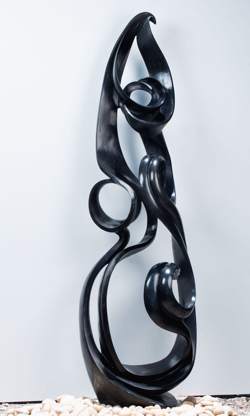 Monumental Stone Abstract Sculpture - Spirit of Togetherness by Tendai Chipiri (Unique) - Image 2