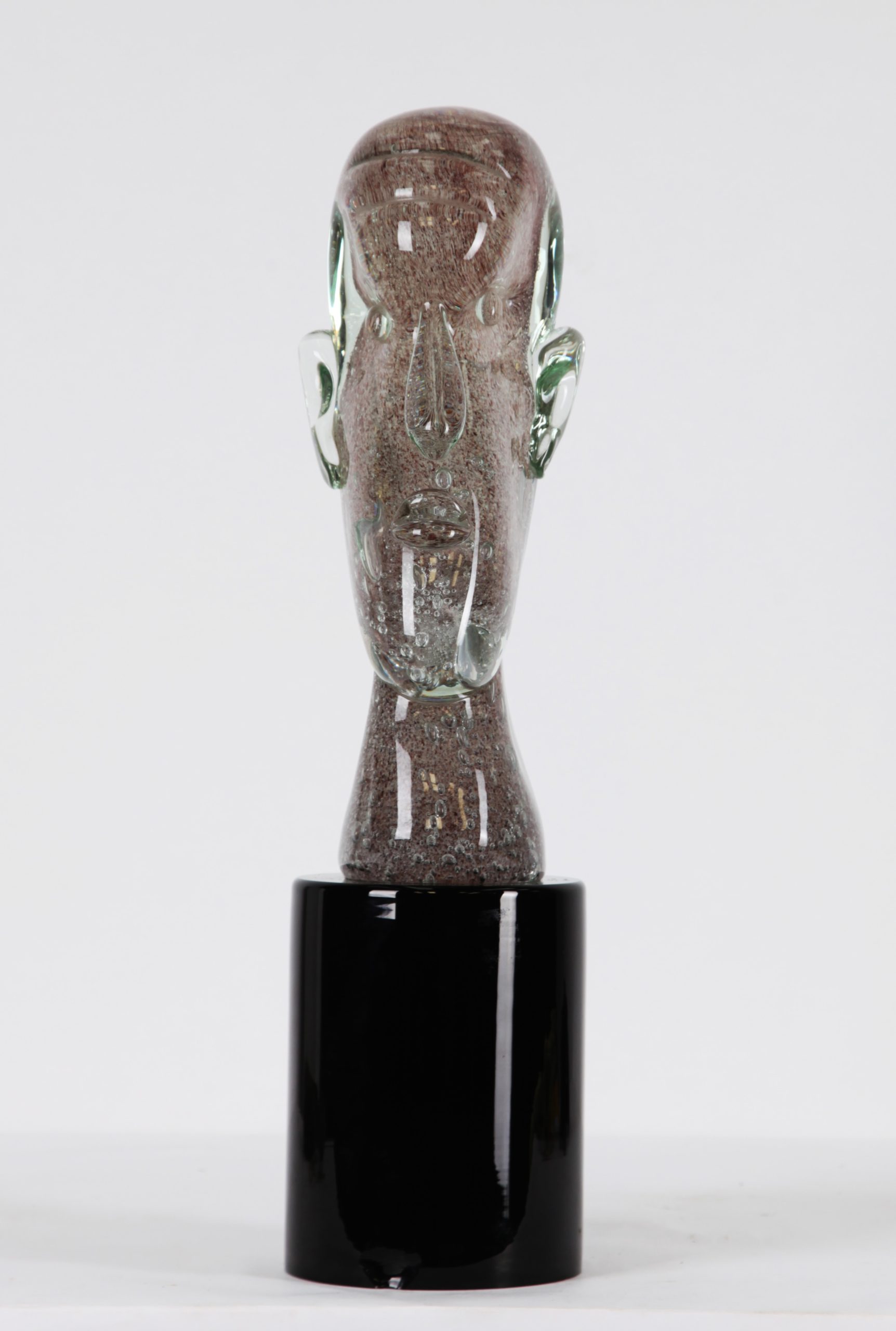 Tabletop Face Sculpture - Glass Bust by Stefano Toso (Unique) - Image 4