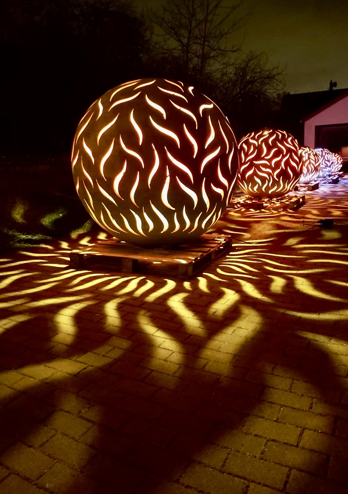 Monumental Illuminating Garden Sculpture - Magical Light Sphere (Colour Changing) by Svaja - Image 2