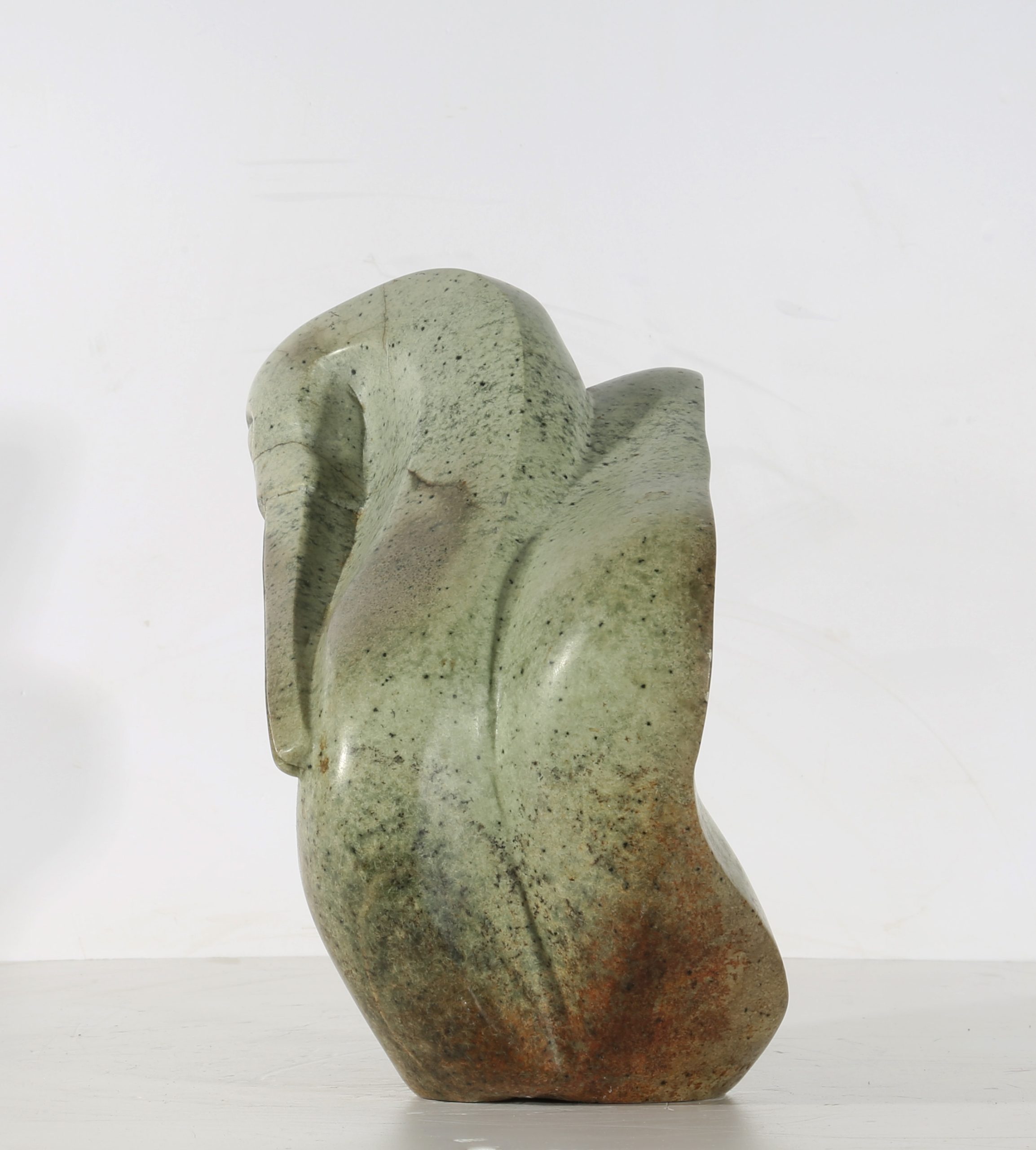 Tabletop Abstract Stone Sculpture - Preening Bird by Tago Tazvitya (Unique) - Image 3