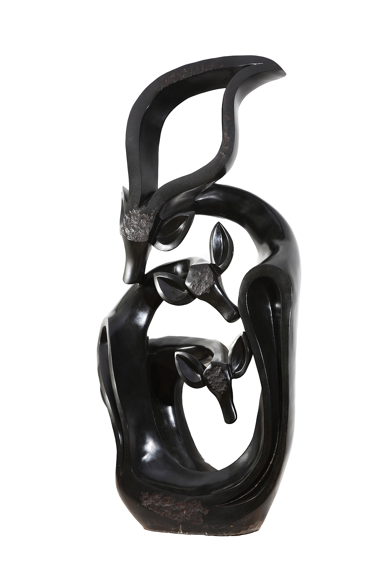 Large Figurative Stone Sculpture - We Belong Together by Fungai Dodzo (Unique) - Image 2