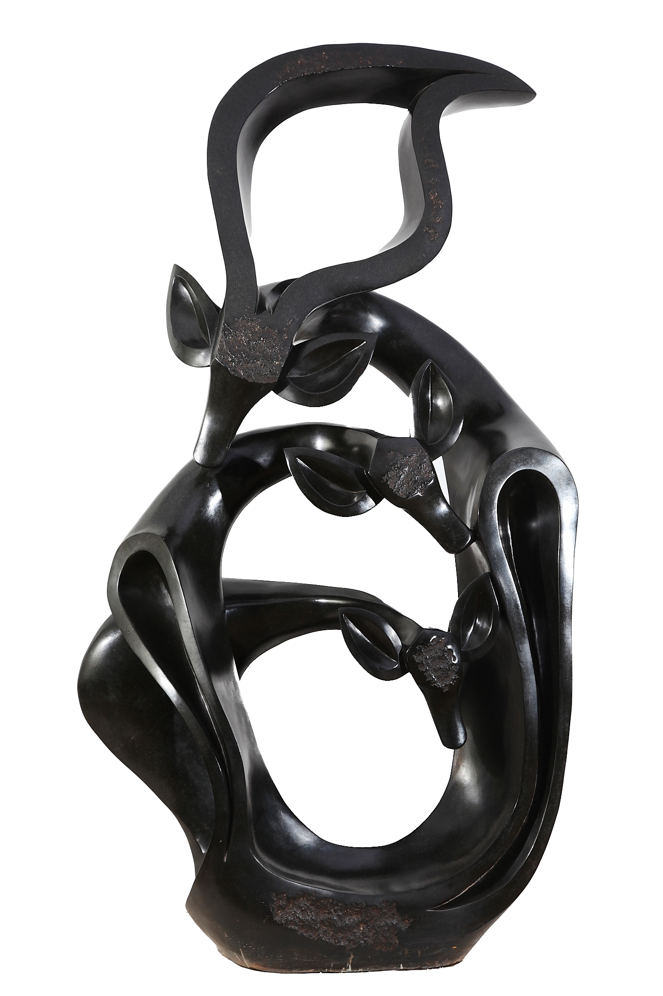 Large Figurative Stone Sculpture - We Belong Together by Fungai Dodzo (Unique) - Image 3